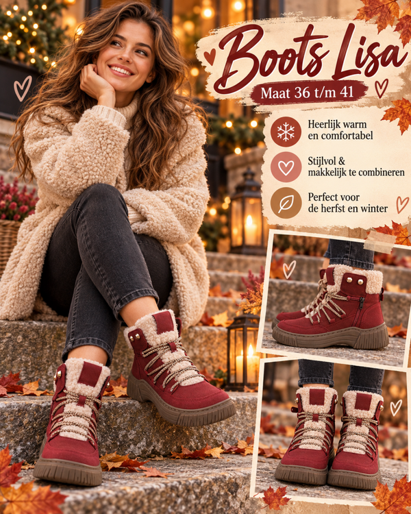 Boots Lisa rood
