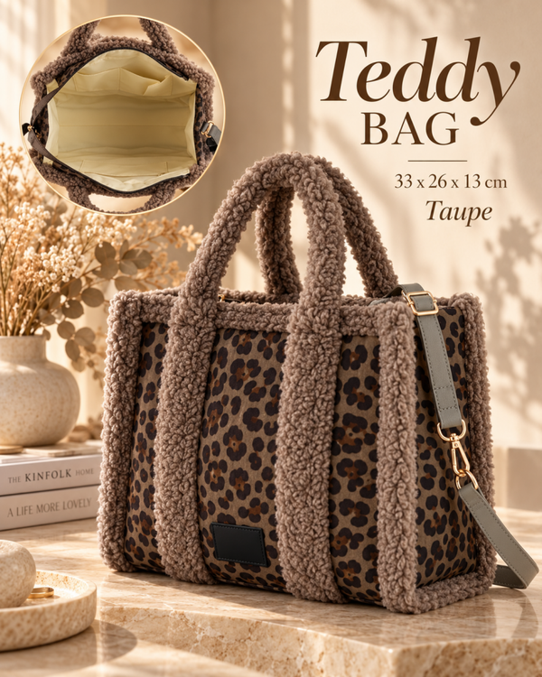 Teddy Bag panter Taupe