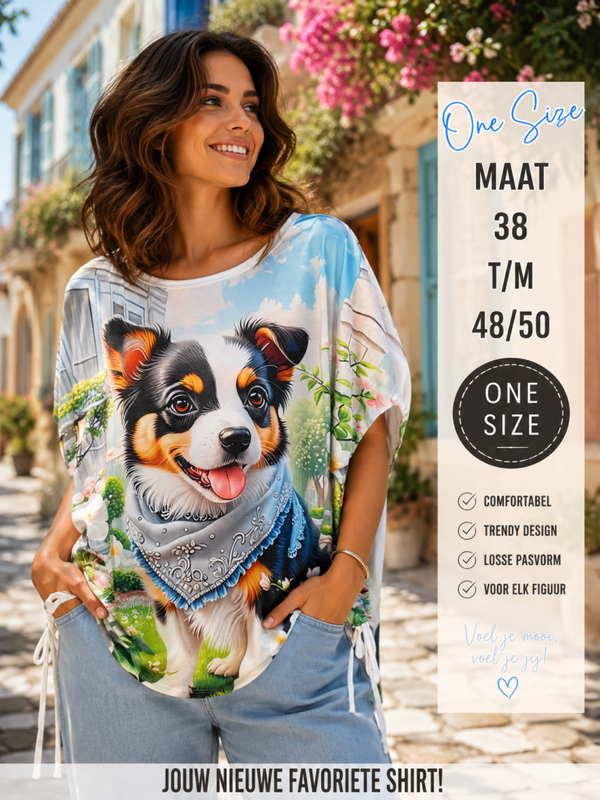 Shirt print hond