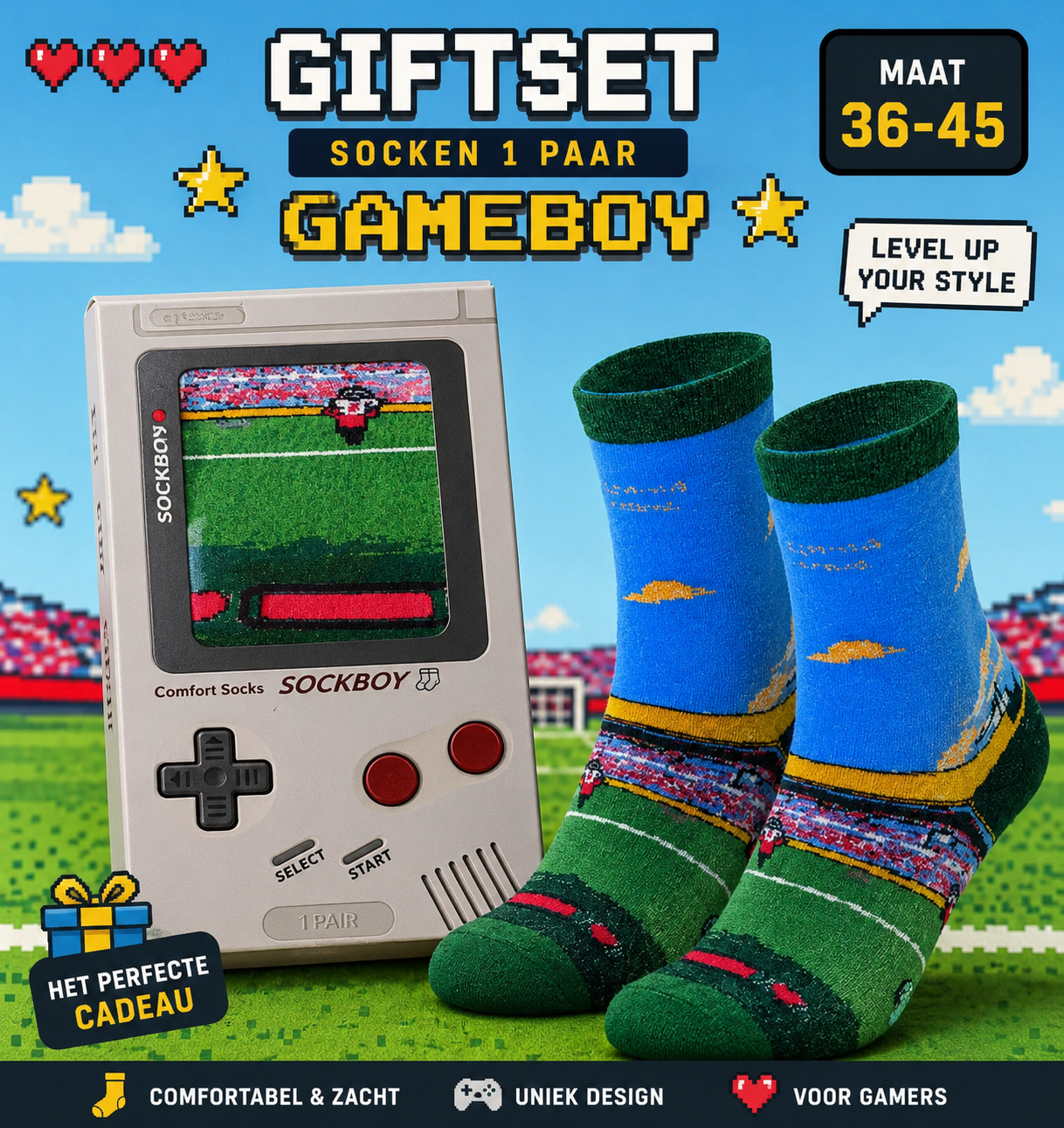 Giftset sokken Gameboy