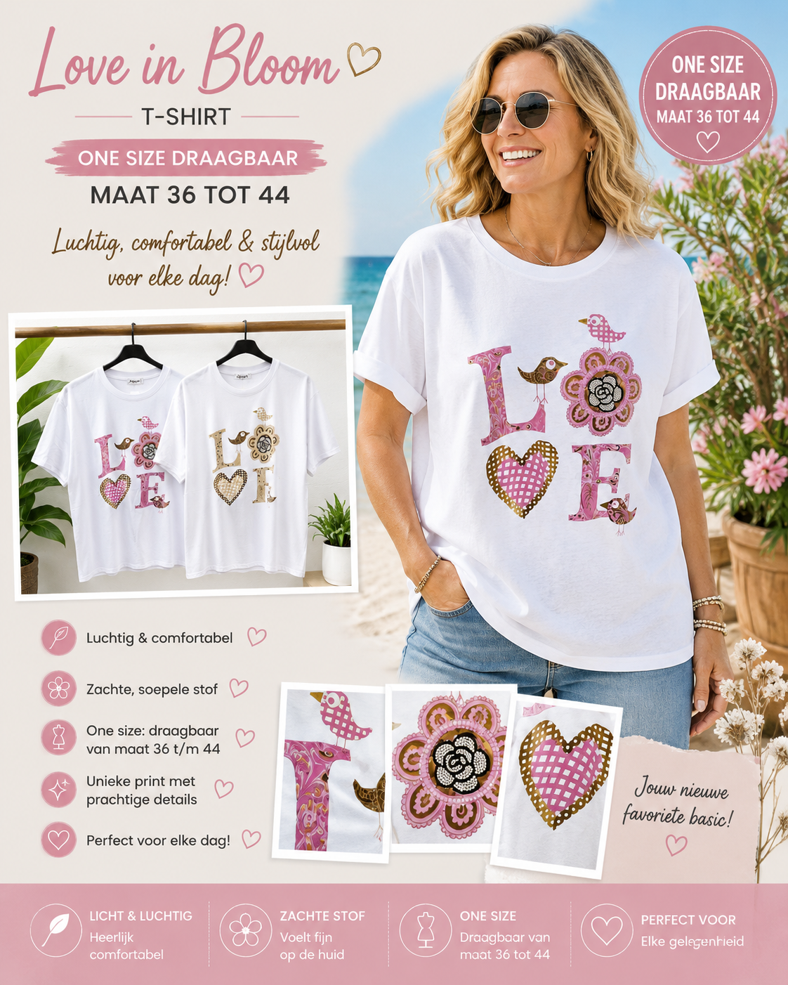 Katoenen T-Shirt klein love