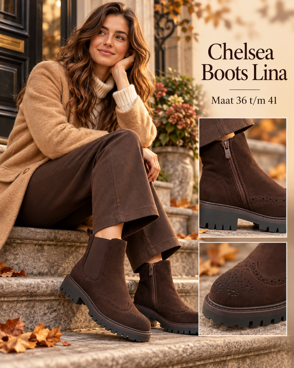 Chelsea Boots Lina donkerbruin
