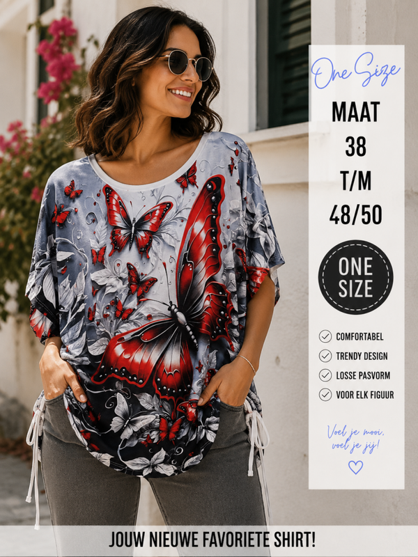 Shirt vlinder