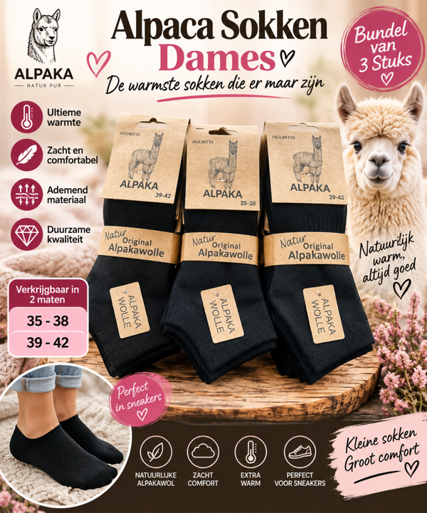 Alpaca Sokken Sneaker Dames