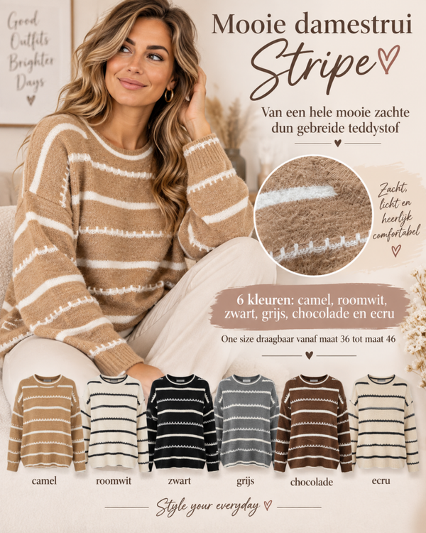 Dames Trui Stripe