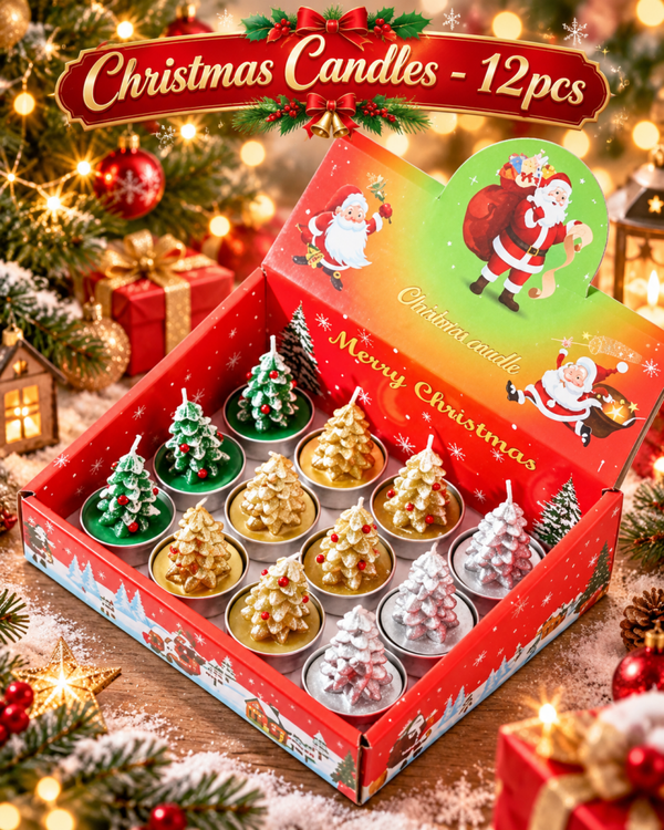 Christmas Candles - 12pcs