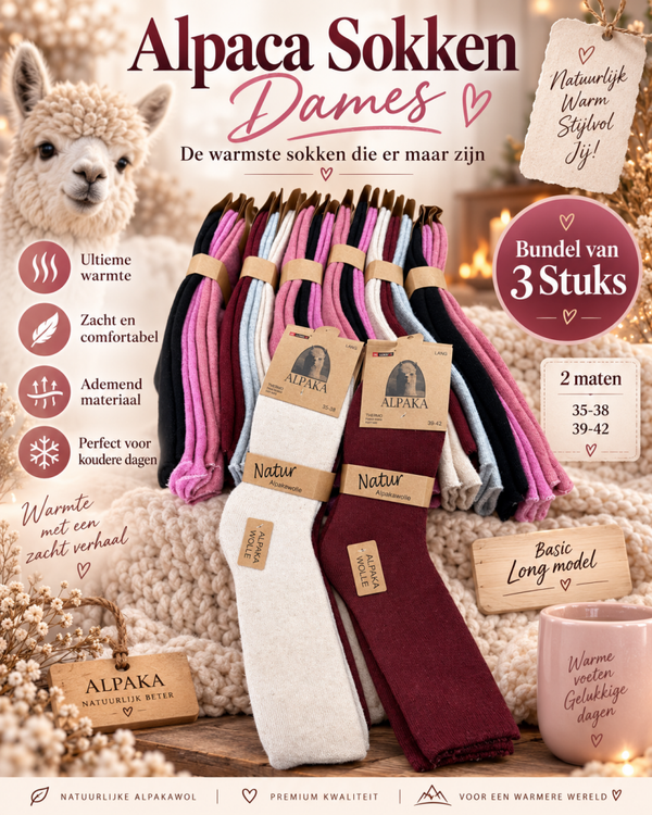 Alpaca Sokken Long model Dames