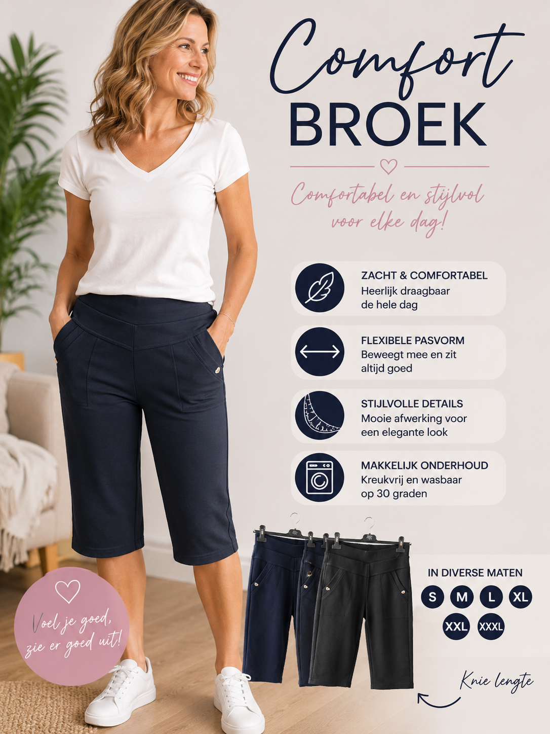 Comfort broek hartje