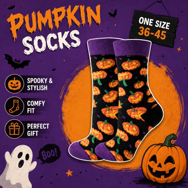 Sokken Halloween Pompoen