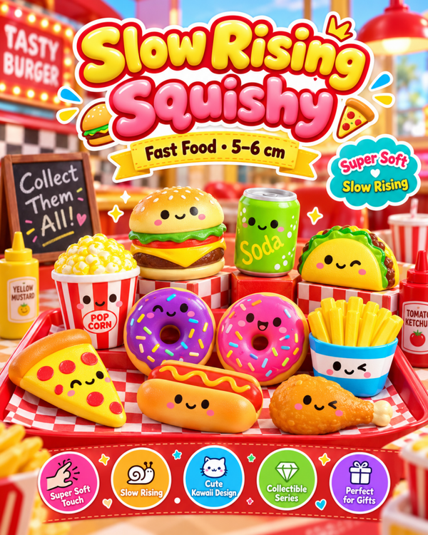 Slow Rising Squishy 5-6cm Fast Food