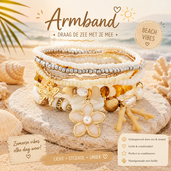 Armband Beige