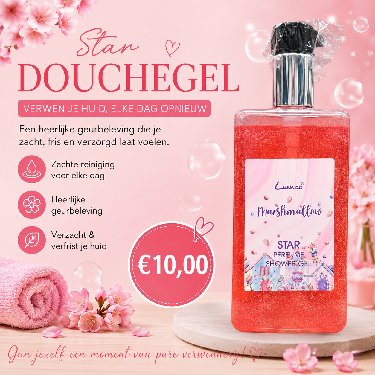 Douchegel Marshmallow blush