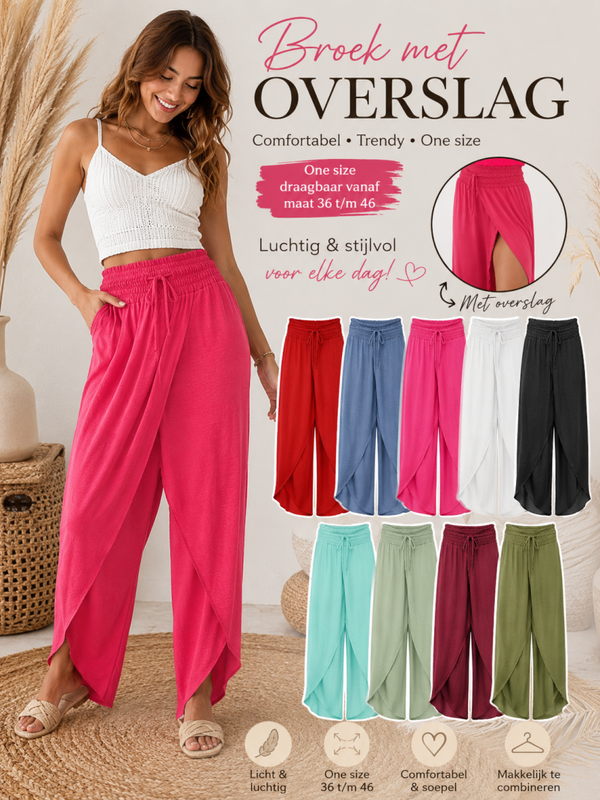 Pantelon broek overslag
