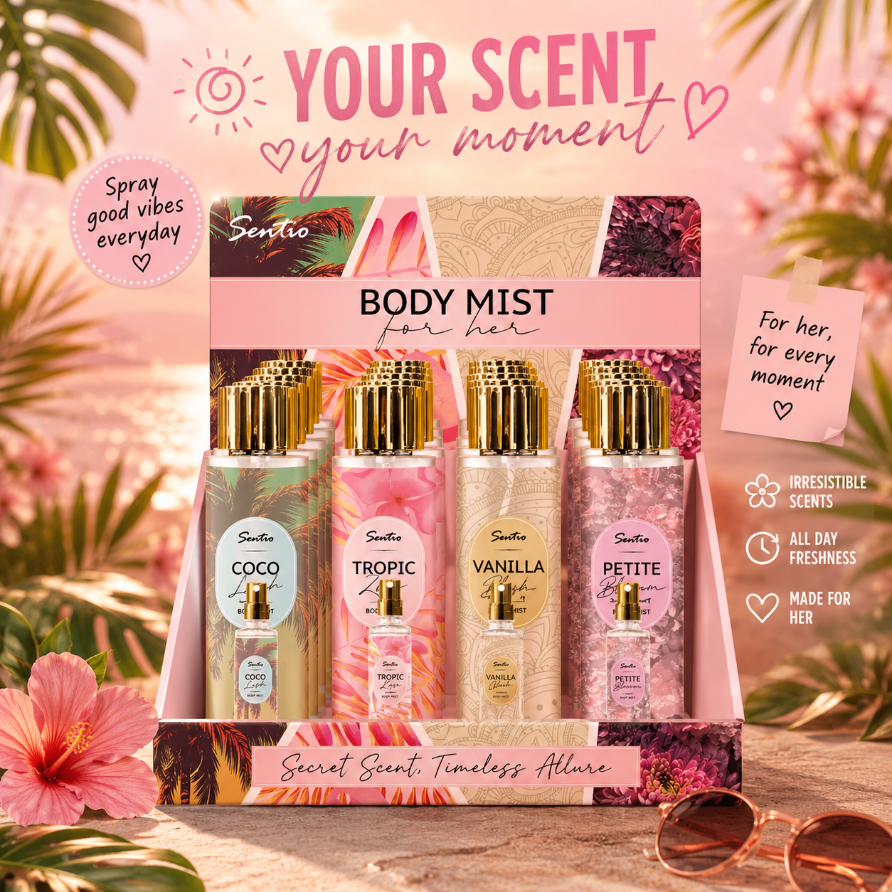 Body Mist Secret Sent
