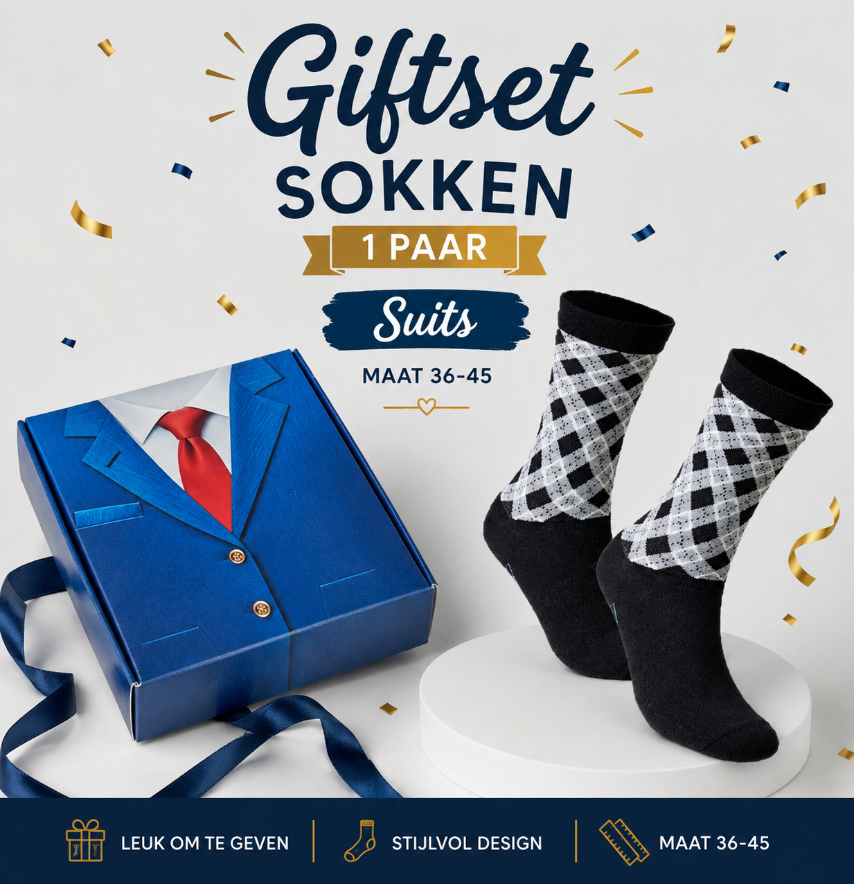 Giftset sokken Suit