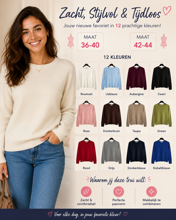 Basic trui Ronde Hals