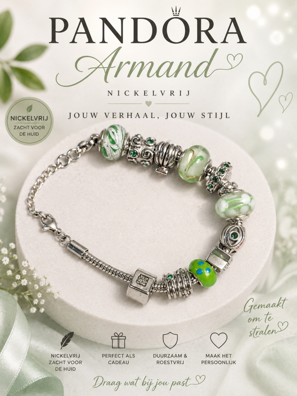Pandora armband Groen