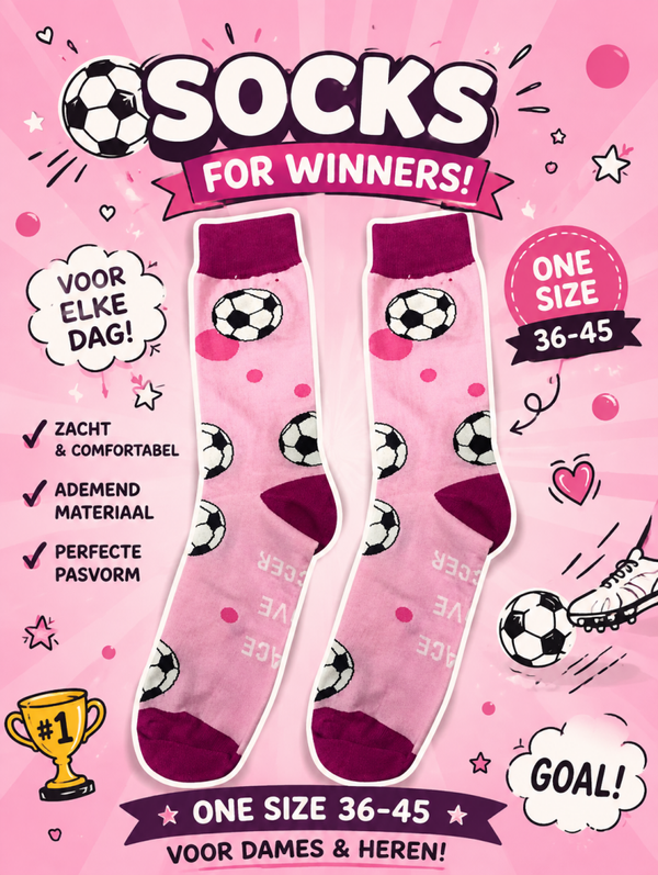 Sokken Roze voetbal