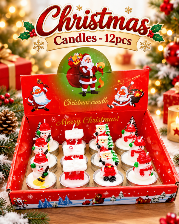 Christmas Candles - 12pcs