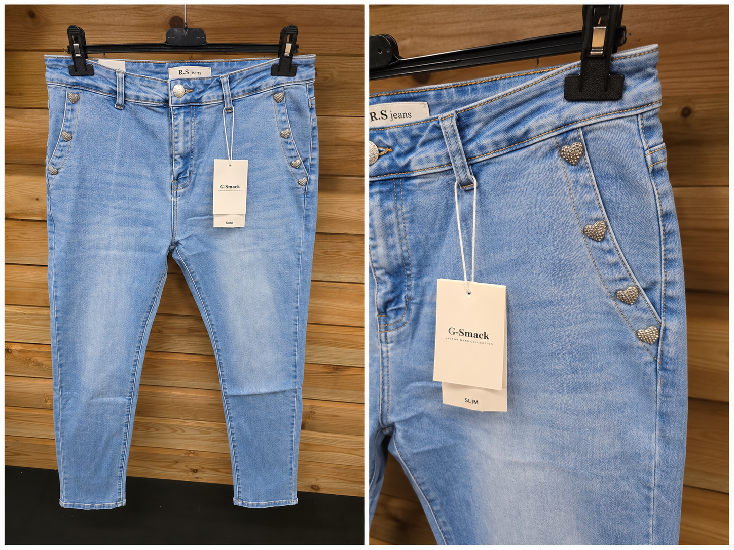 Jeans Hart lichtblauw