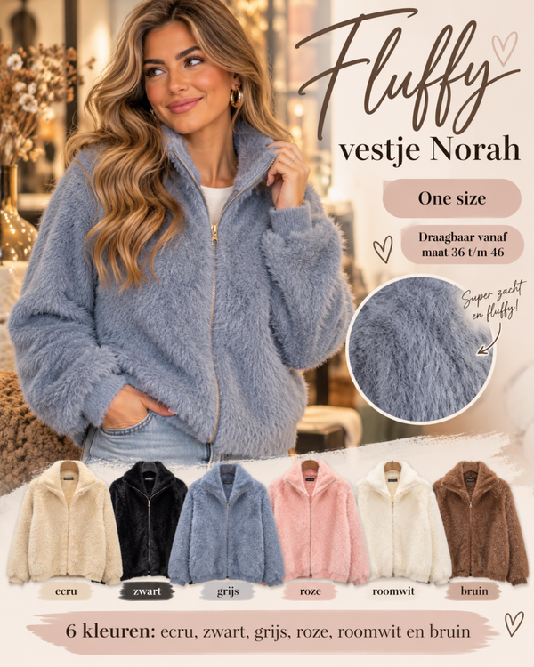 Fluffy Vestje Norah