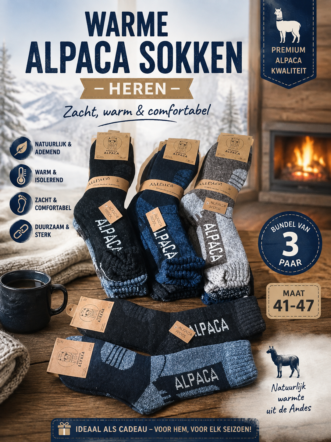 Sokken Alpaca Heren