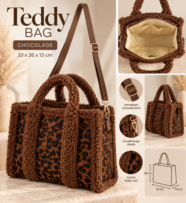 Teddy Bag panter Chocolade
