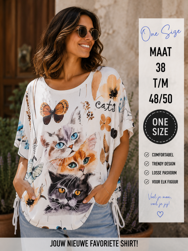 Shirt paint katten