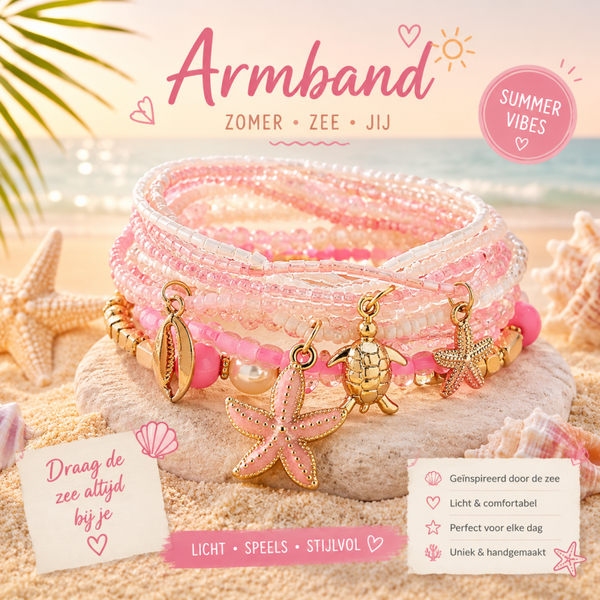 Armband roze