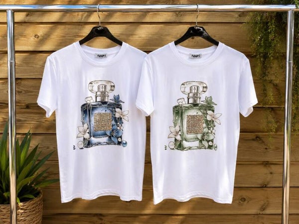 Katoenen T-Shirt klein parfum
