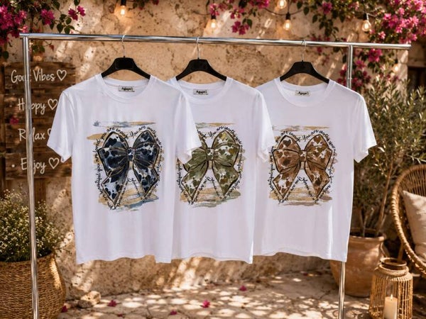 Katoenen T-Shirt klein strik