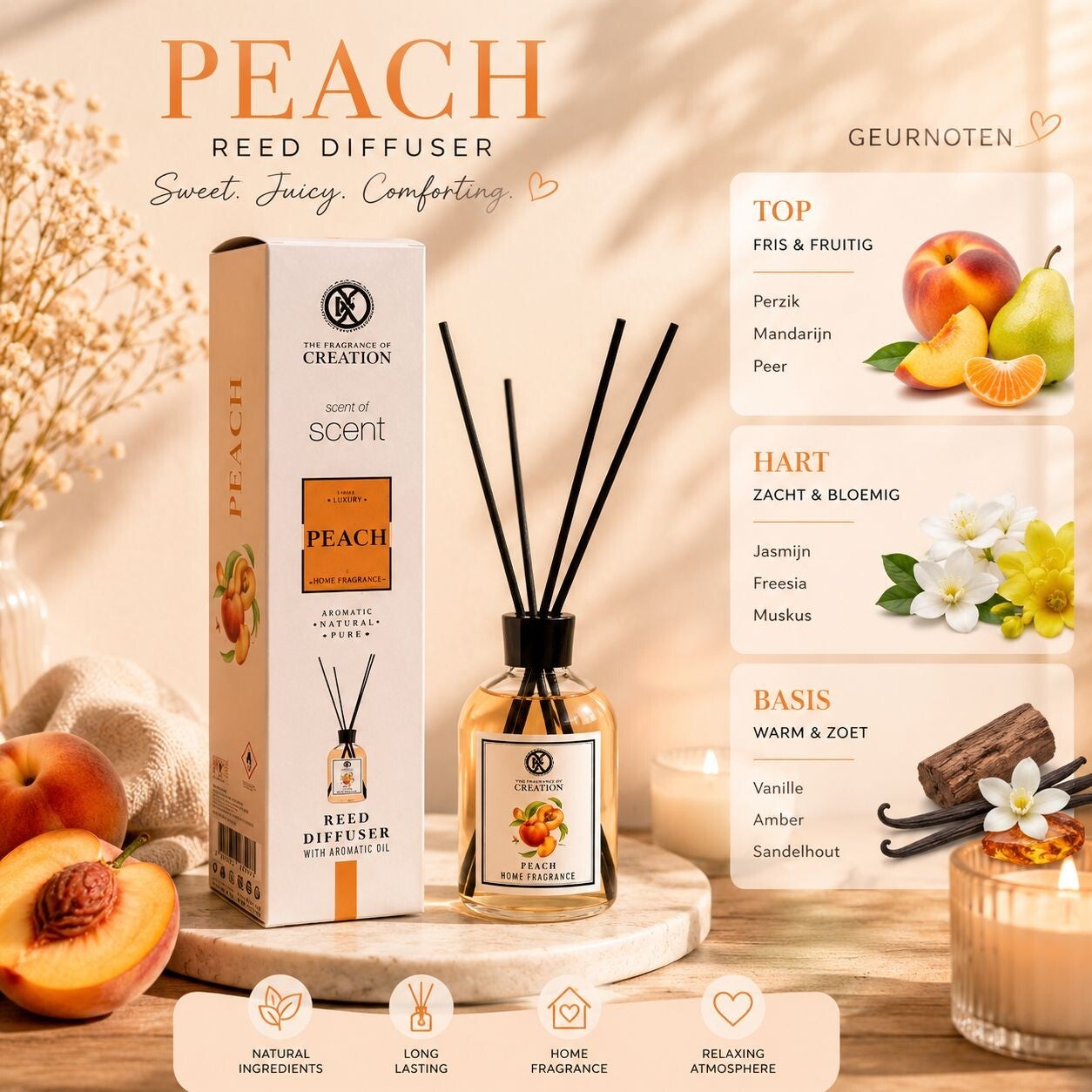 Creation Geurstok peach
