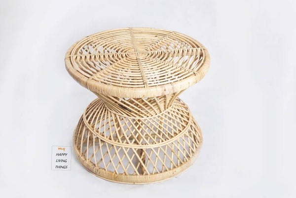 Coffee table, natural rotan.  Open top.