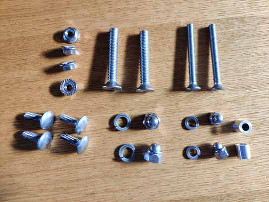 Toolbox mounting bracket mounting kit - spare parts