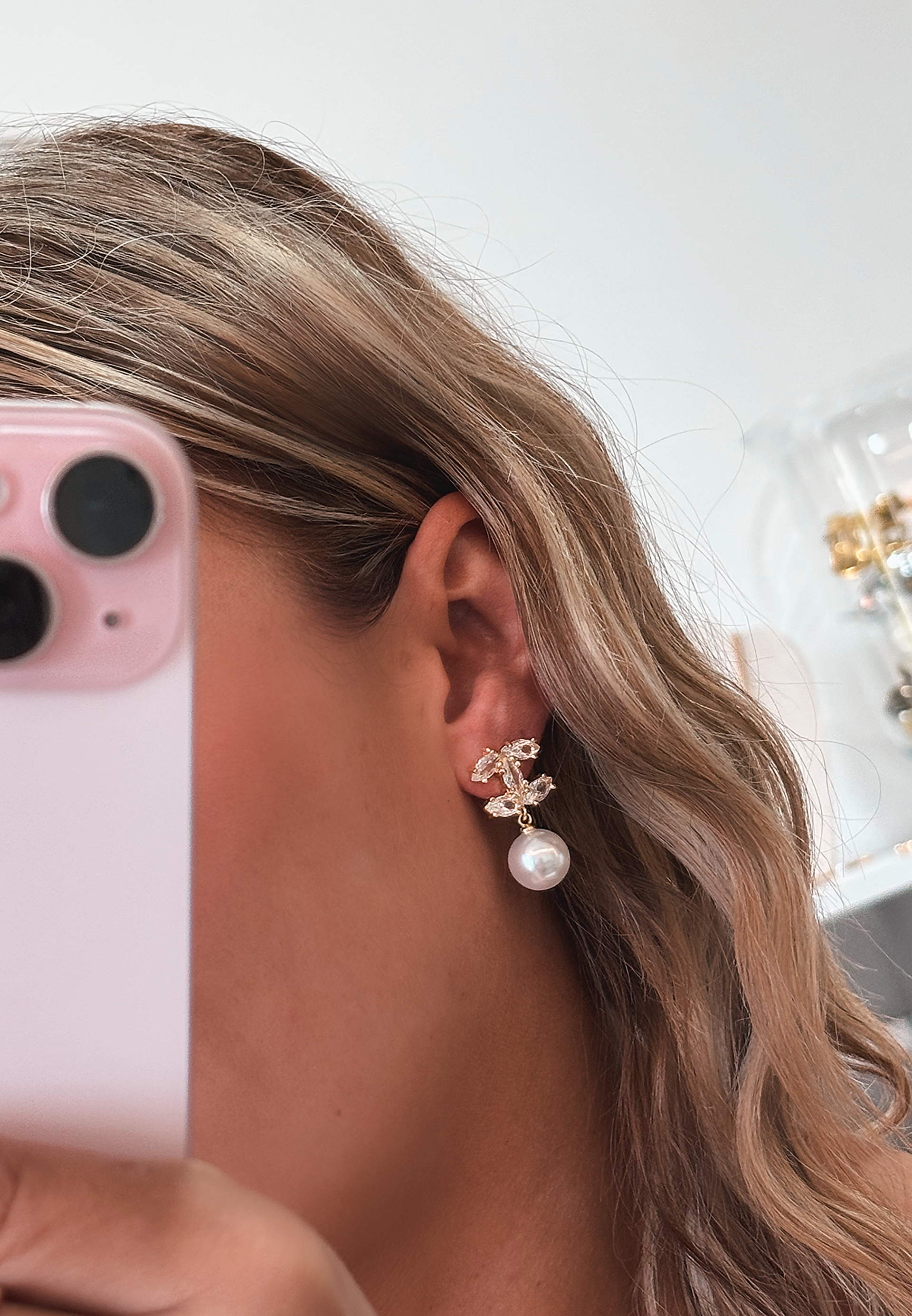 Boucle d’oreille « double C »