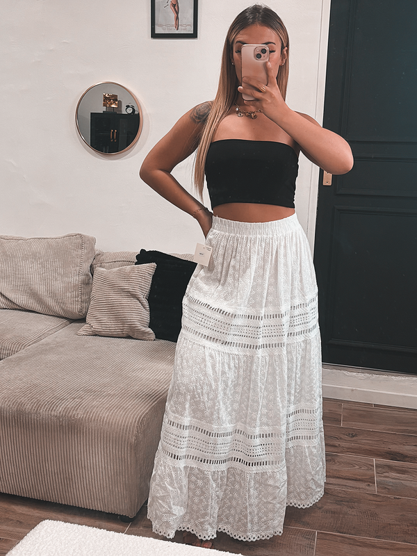 Jupe longue blanche