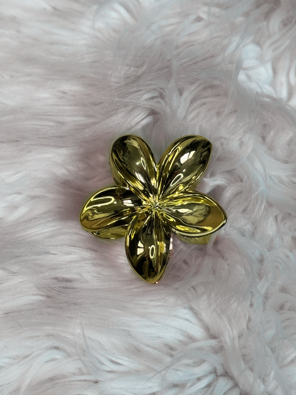 Pince fleur doré
