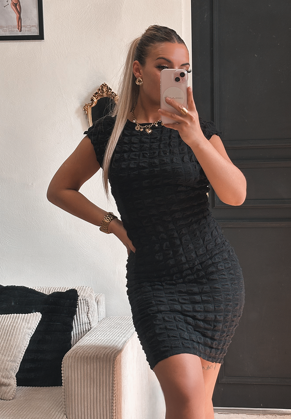 Robe moulante noir