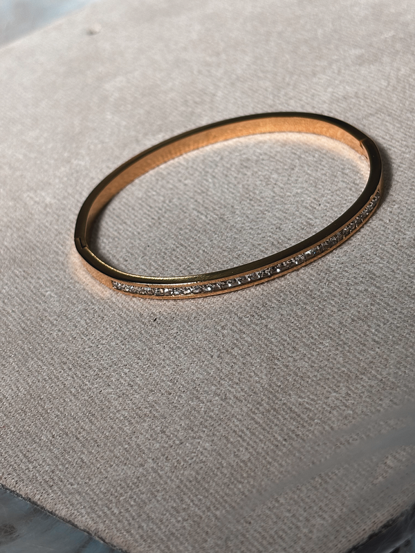 Bracelet jonc à strass