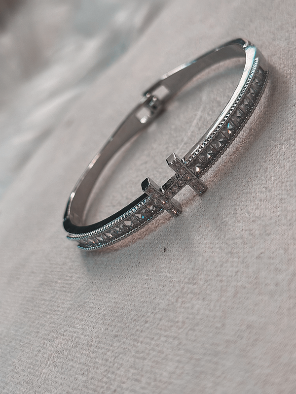Bracelet « H » argenté