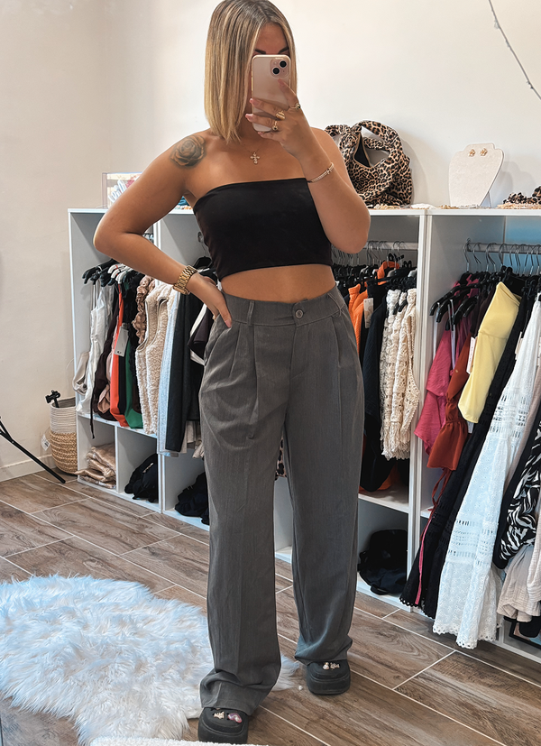 Pantalon de tailleur gris