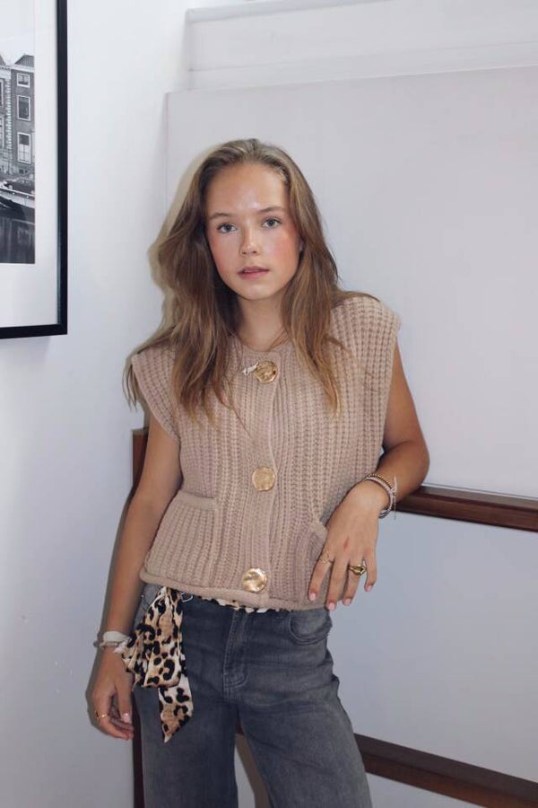 Gilet ⭑ Knitted Beige
