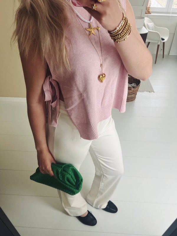 Top ★ Strik baby roze
