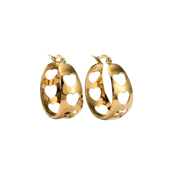 Earrings ⭑ Hoop Heart