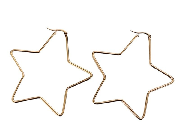 Earrings ⭑ Open star
