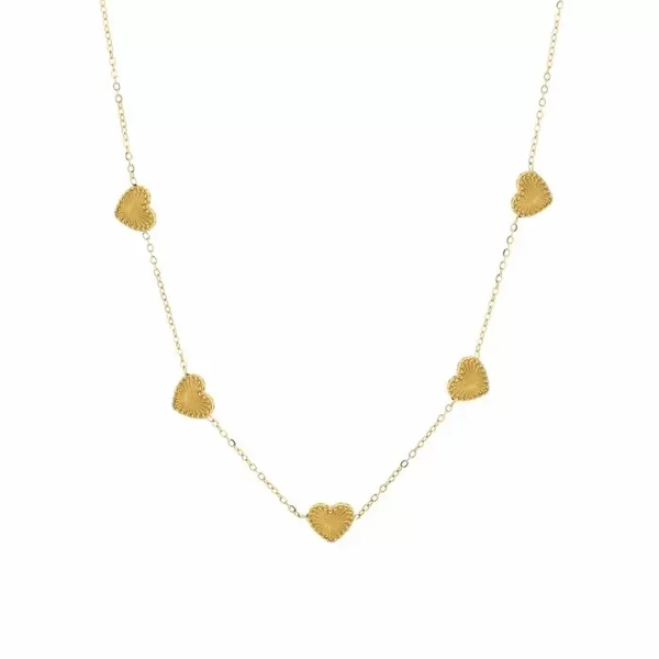 Necklace ⭑ 5 hearts