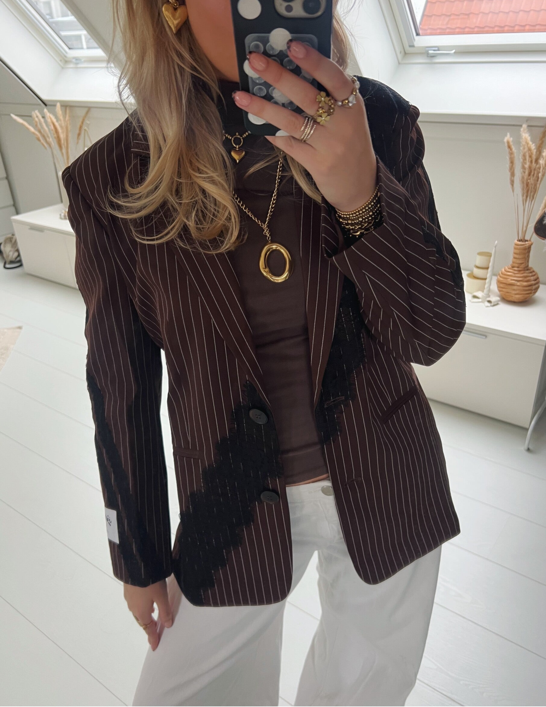 Blazer - lace brown