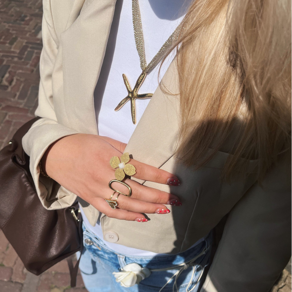 Necklace ❃ Gold sea star