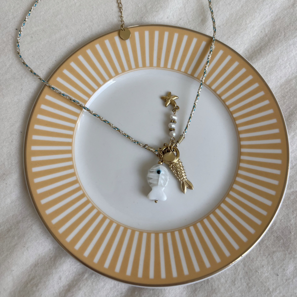 Necklace ❃ Fish green
