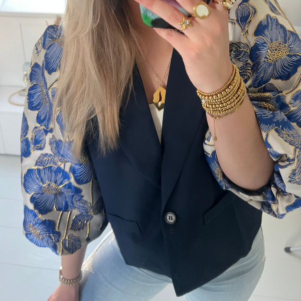 Blazer ⭑ Flower blue